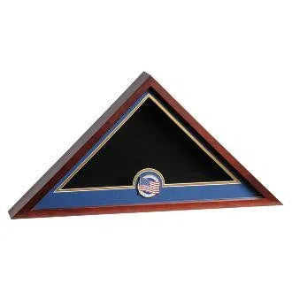 Mahogany Flag Display Case.