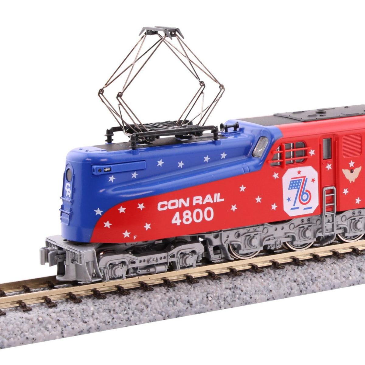 Kato 137-2015 N Scale GG1 Conrail Bicentennial #4800 Electric Locomotive