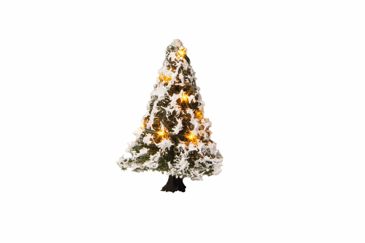 Noch 22110 All Scale Snow-Covered Christmas Tree, 10 LEDs, 5 cm