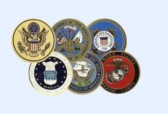 Military Color Medallions.