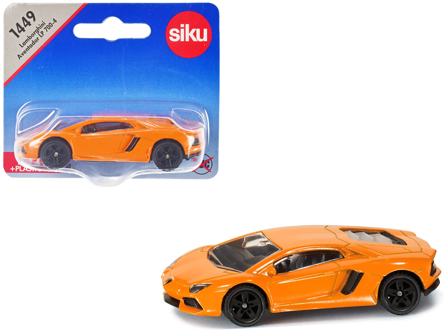 Lamborghini Aventador LP700-4 Orange Diecast Model Car by Siku free shipping USA