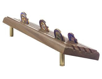 Coin Display Stands up to 48 Coins - Walnut