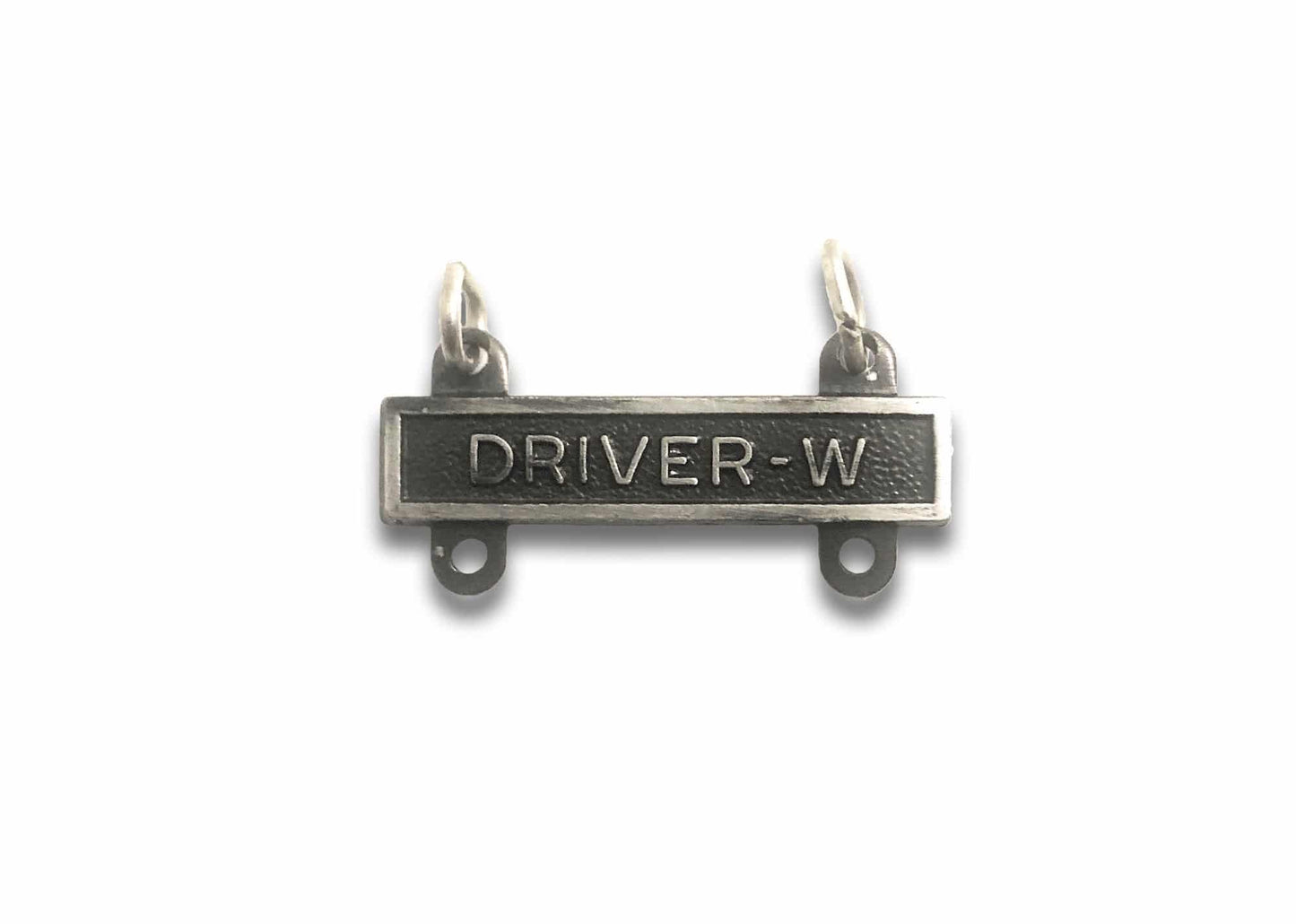 U.S. Army Driver "W" STA-BRITE® Qualification Bar Silver-OX