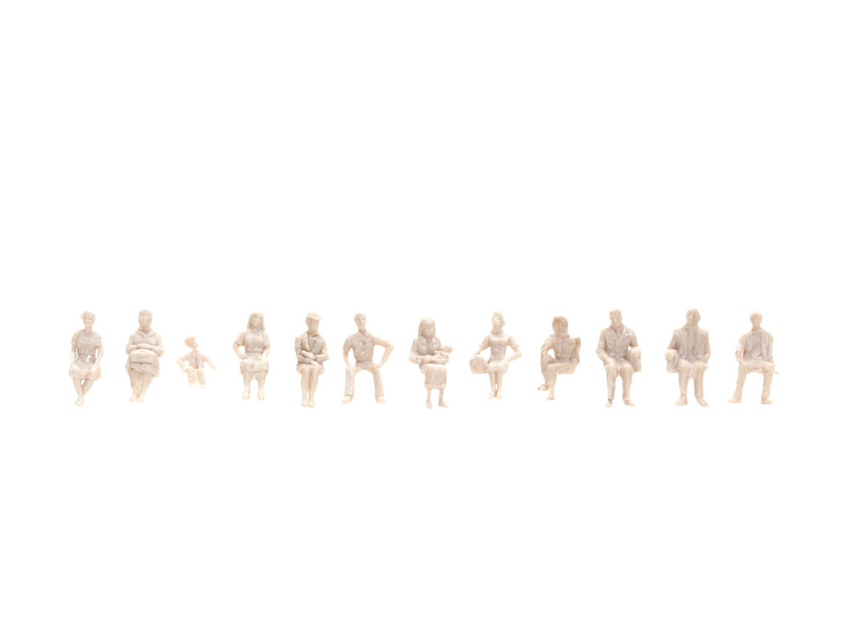 Noch 14985 HO Scale Unpainted Figures Set, 72 Pieces