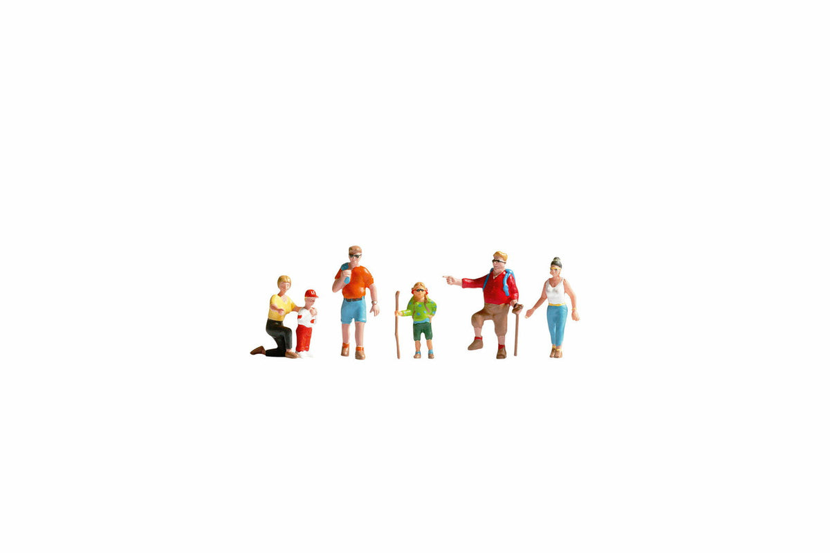 Noch 36870 N Scale Hikers Figure Set, 6 Pieces