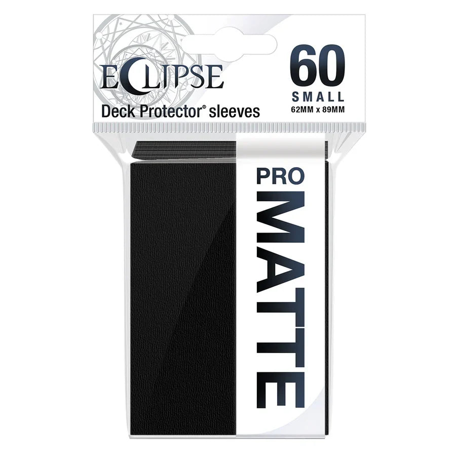Eclipse Matte Small Deck Protector Sleeves (60ct) (Jet Black)