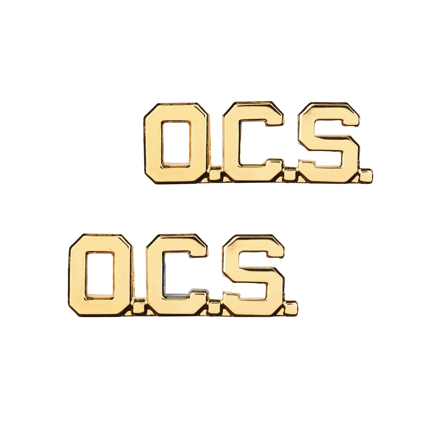 U.S. Army Officer Candidate School O.C.S. STA-BRITE® Pin-on Rank (pair)