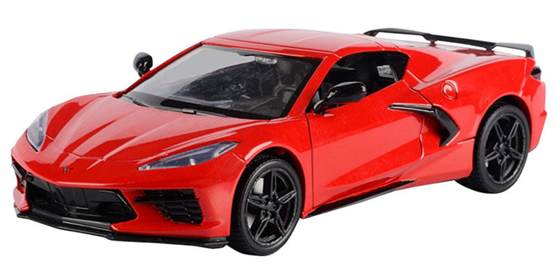 Motormax 79360R 1/24 2020 Chevrolet Corvette Stingray C8, Red