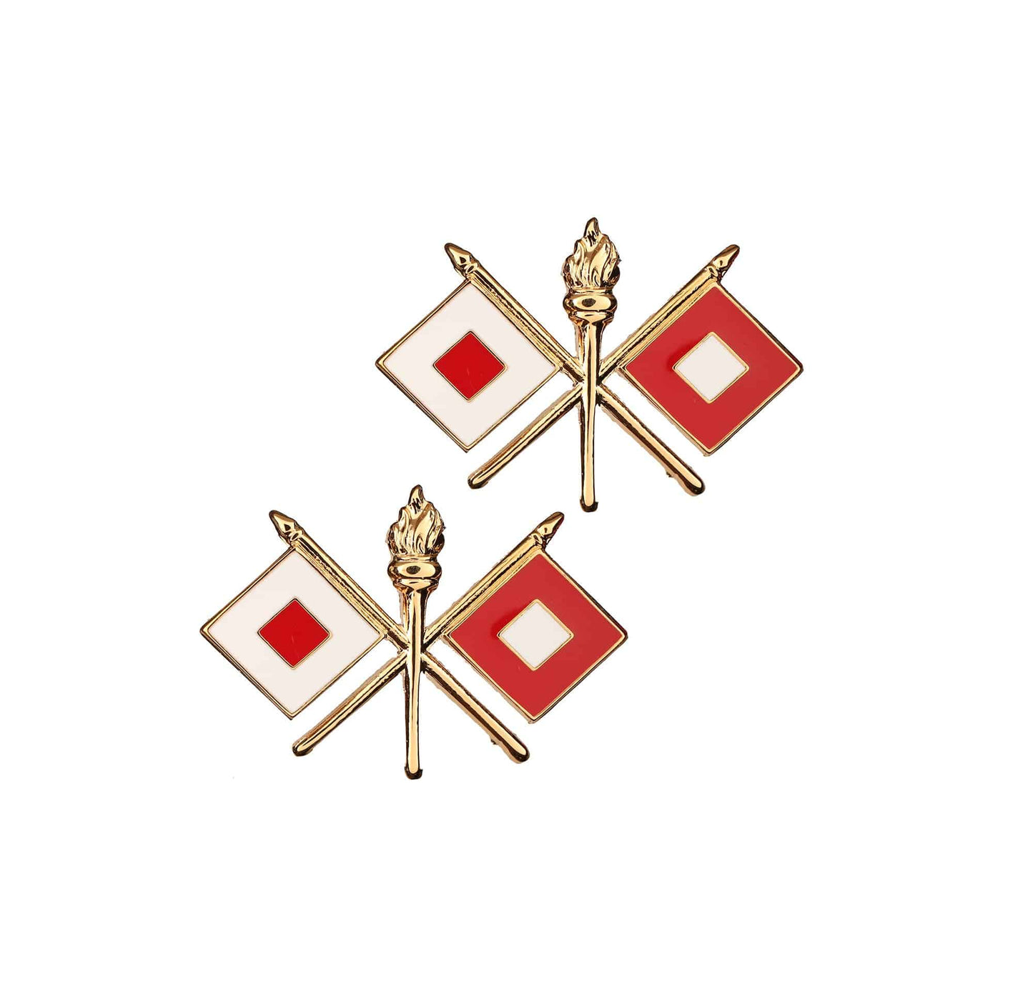 U.S. Army Signal Office Branch STA-BRITE® Pin-on (pair)