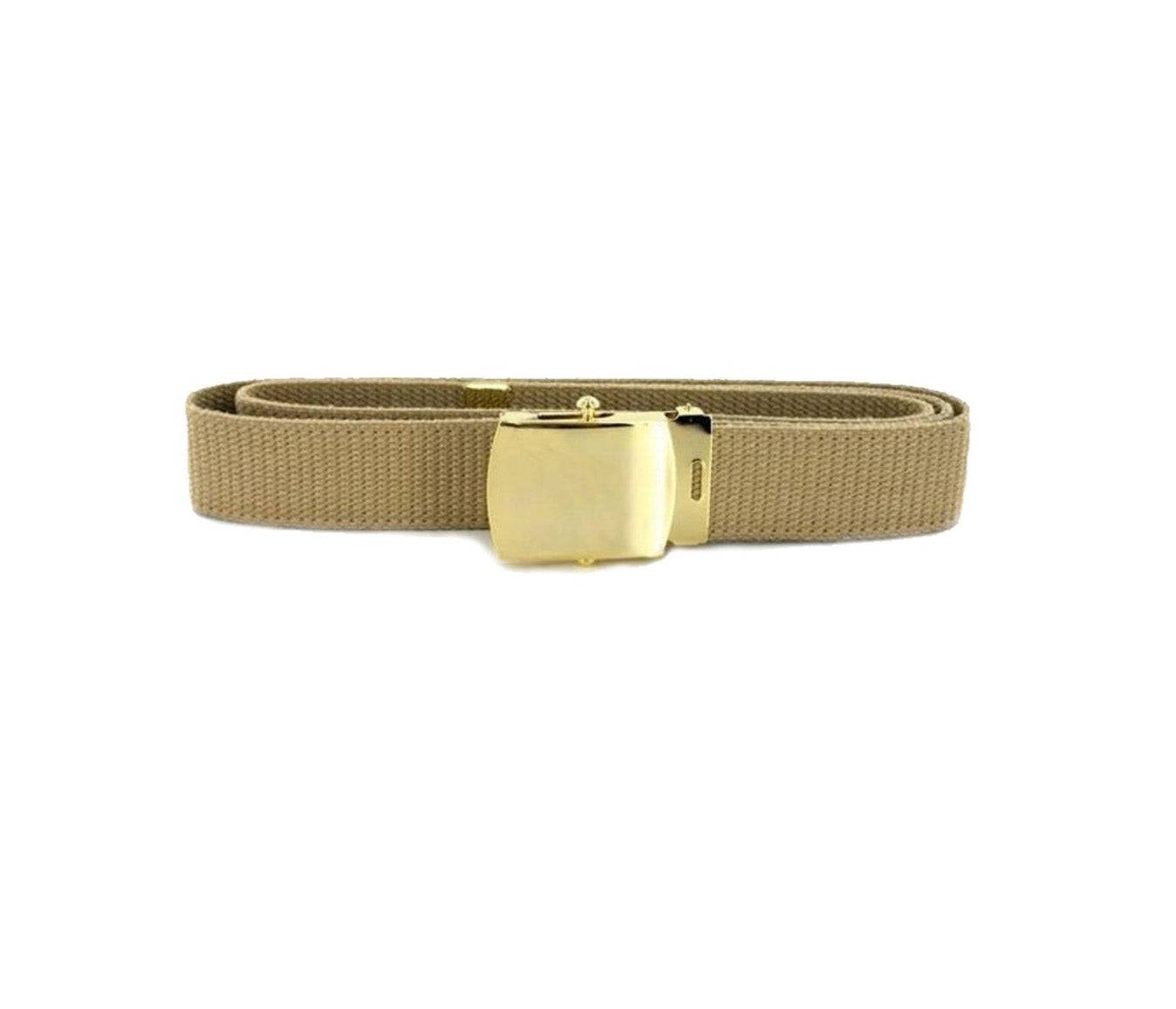 U.S. Military Khaki Belt with STA-BRITE® Buckle and Tip (each)
