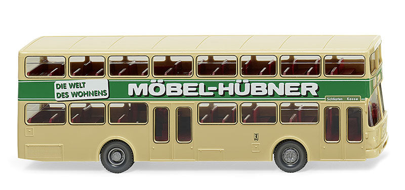 Wiking 073004 1/87 MAN SD 200 Double-decker Bus, Mobel Hubner