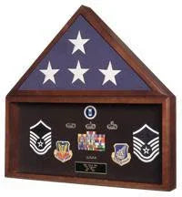 Large Flag Medal Display Case for 5ft x 9 ft Flag.