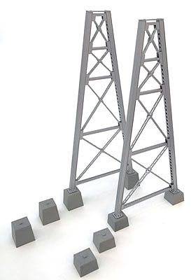 Walthers Cornerstone 4555 HO Steel Railroad Bridge Tower Bent Kit