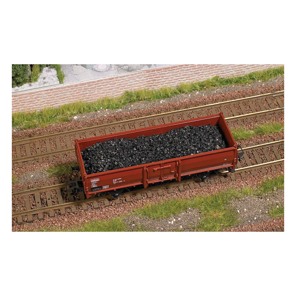 Busch 1680 HO Scale Real-Coal Load -- Fits European 2-Axle Gondola w/Side Doors