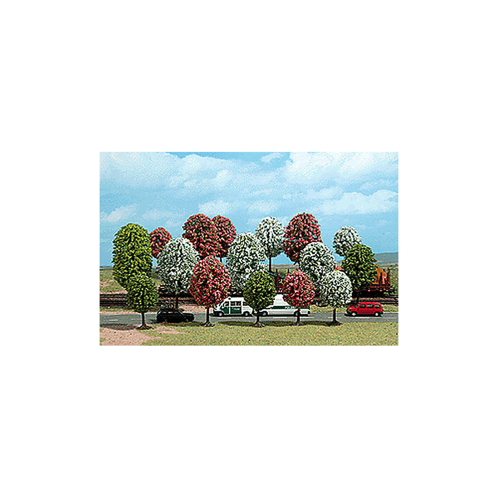 Busch 6484 HO Scale Trees -- Spring Foliage - 2-13/16" 7cm to 5" 12.5cm Tall