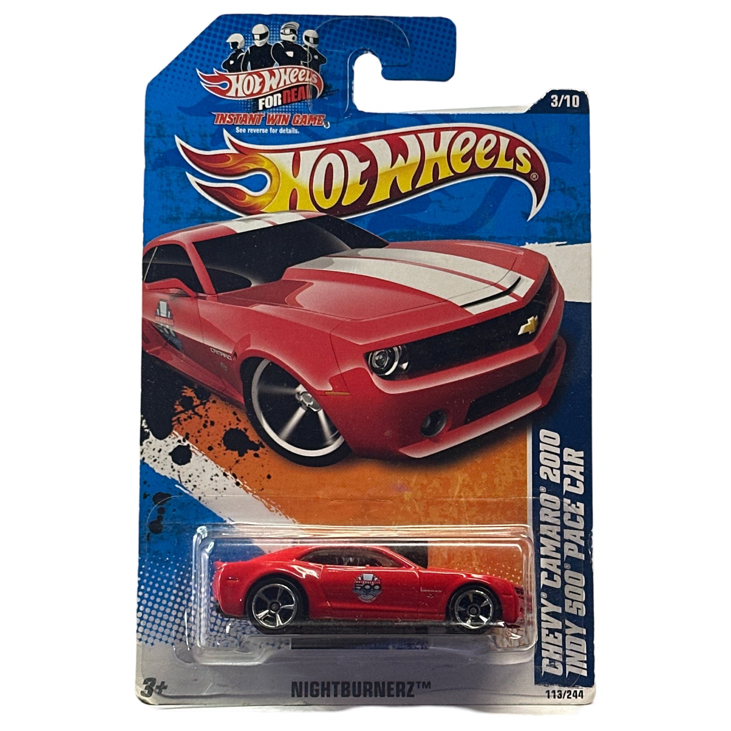 Chevy Camaro 2010 Indy 500 Pace Car (NightBurnerz) - Hot Wheels