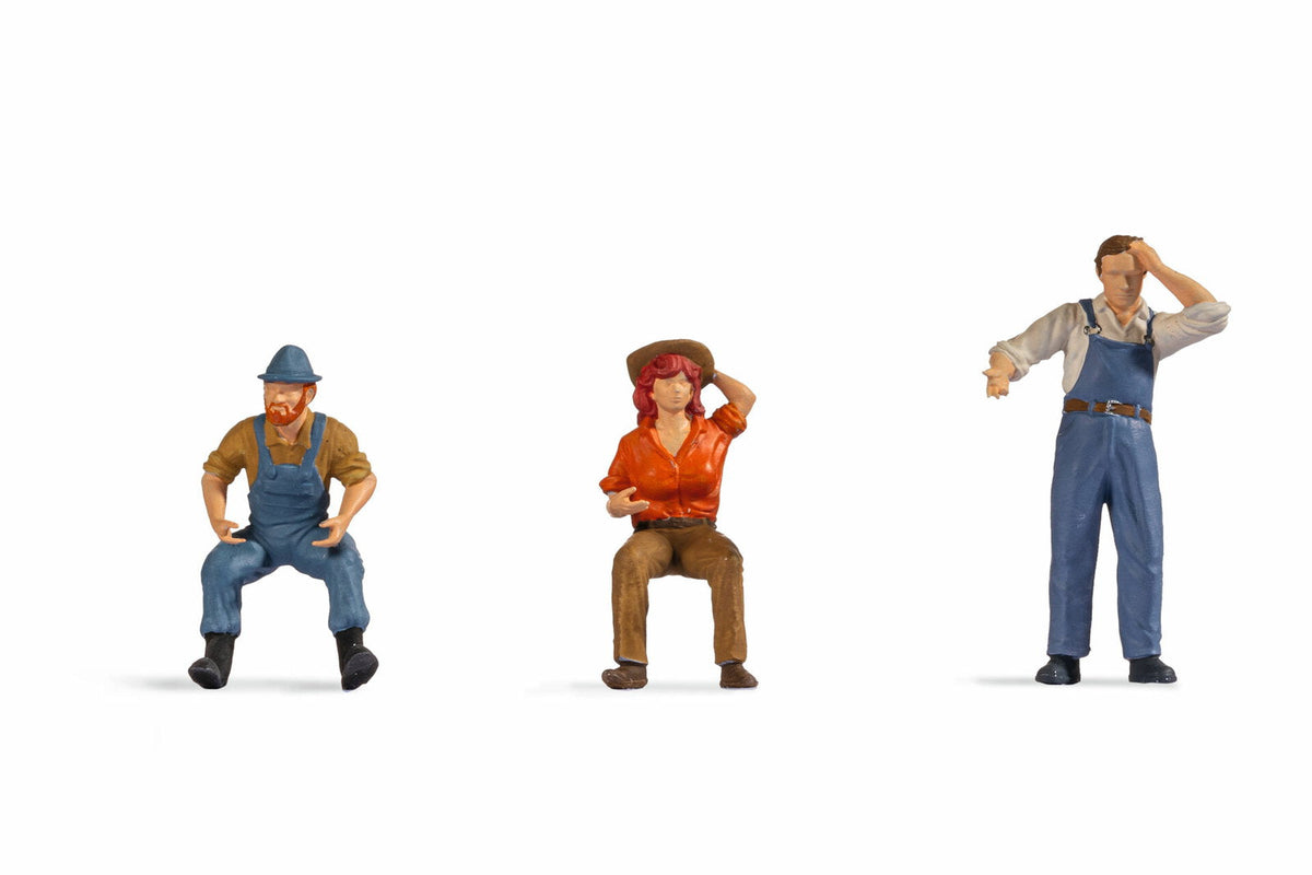 Noch 17841 O Scale Tractor Drivers Set, 3-Pack
