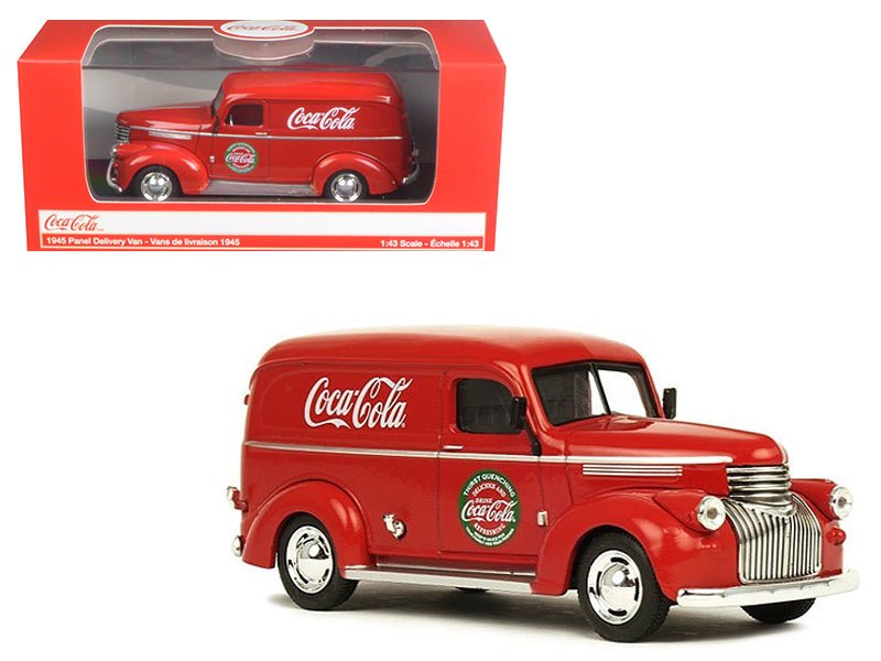 1945 Panel Delivery Van "Coca-Cola" Red 1/43 Diecast Model Car by Motorcity Classics free shipping USA