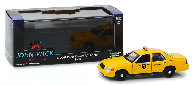 Greenlight 86561 1/43 2008 Ford Crown Victoria Taxi, John Wick 2