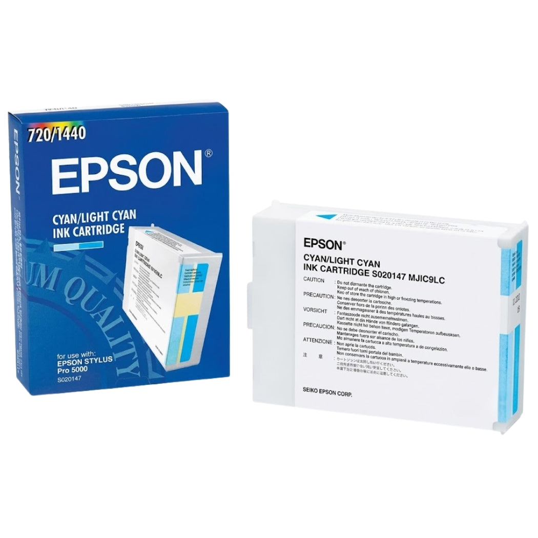 New, Pre-Owned - Epson S020147 Standard-Yield Light Cyan Inkjet Cartridge, MJIC9LC
