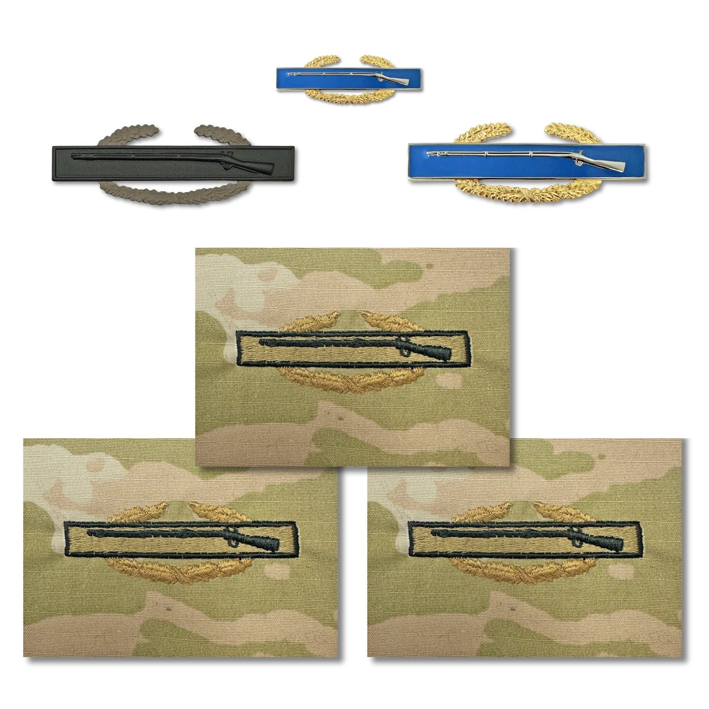 U.S. Army STA-BRITE® Master Combat Infantry (1AWD) Badge Bundle