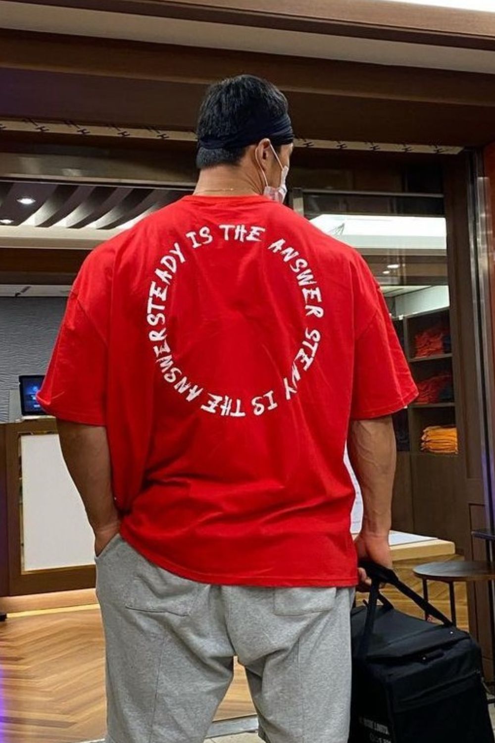 Men's Plus Size Letter Round Neck Half Sleeve T-Shirt