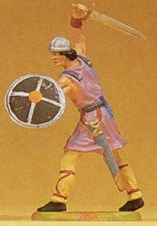 Preiser 50933 1:25 Norman Warrior Sword & Shield Attacker