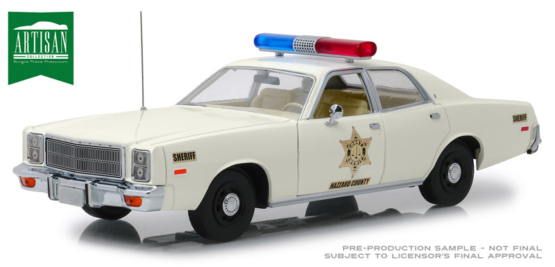 Greenlight 19055 1/18 Scale Hazzard County Sheriff - 1977 Plymouth Fury