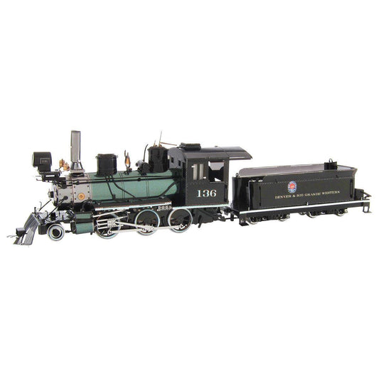 2-6-0 Locomotive Train Wild West 3D Steel Model Kit Metal Earth