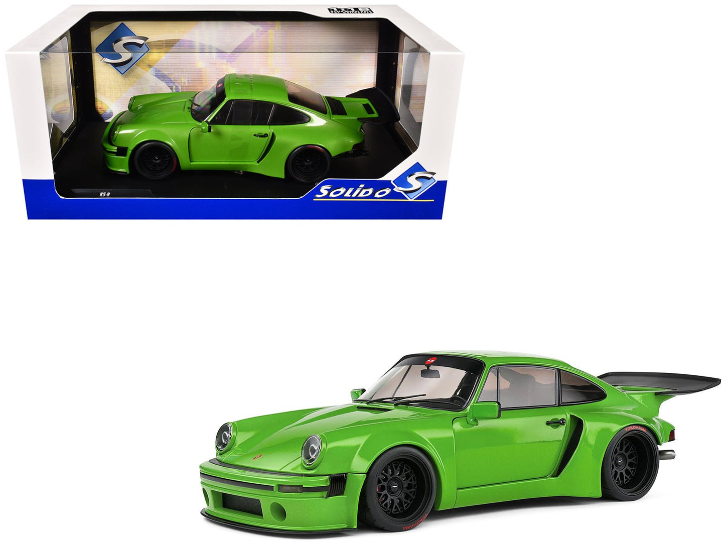2022 Porsche 911 KS-R Green Metallic 1/18 Diecast Model Car by Solido free shipping USA