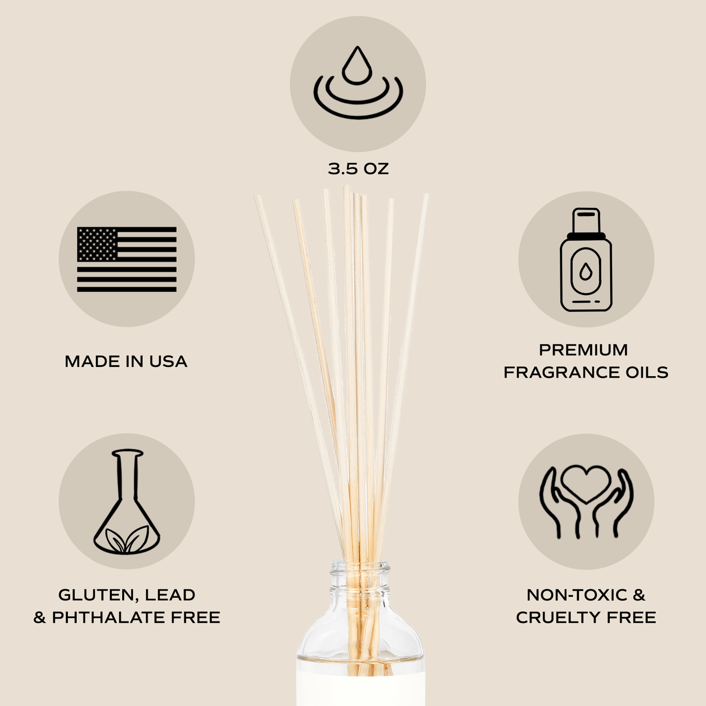 Island Air Clear Reed Diffuser by Sweet Water Decor