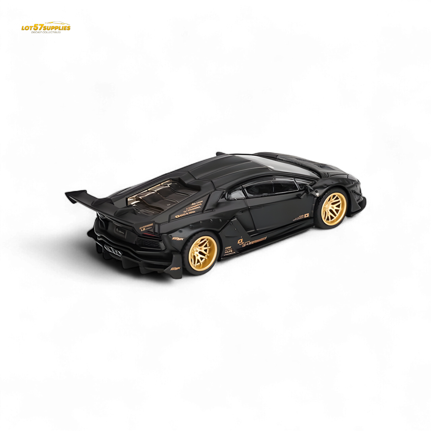 (Pre-Order) Mini-GT LB★WORKS Lamborghini Aventador Limited Edition Matte Black #1087 - 1:64
