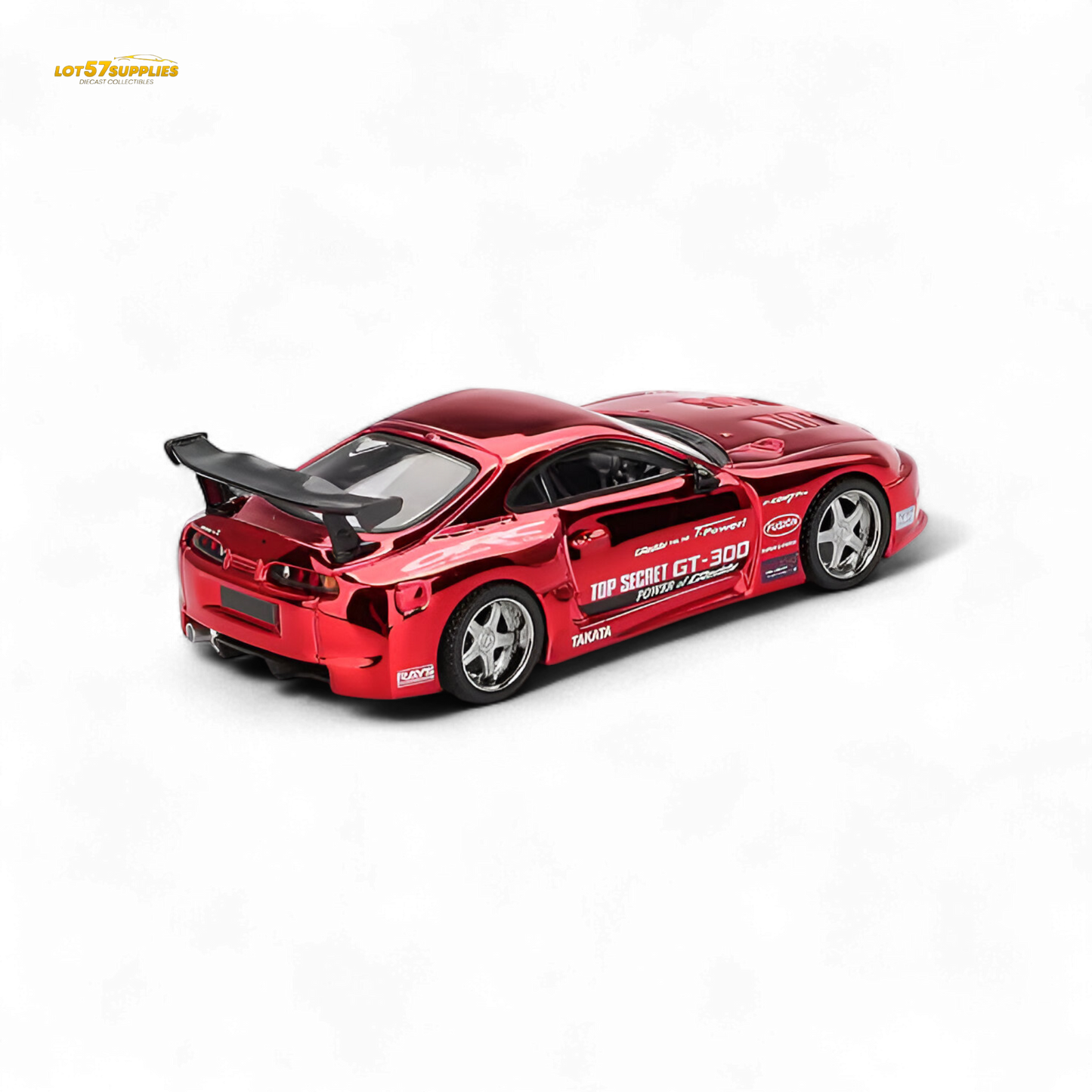 (Pre-Order) Mini-GT Toyota Supra (A80) Top Secret GT-300 - Top Secret Red Chrome 1:64 #1132