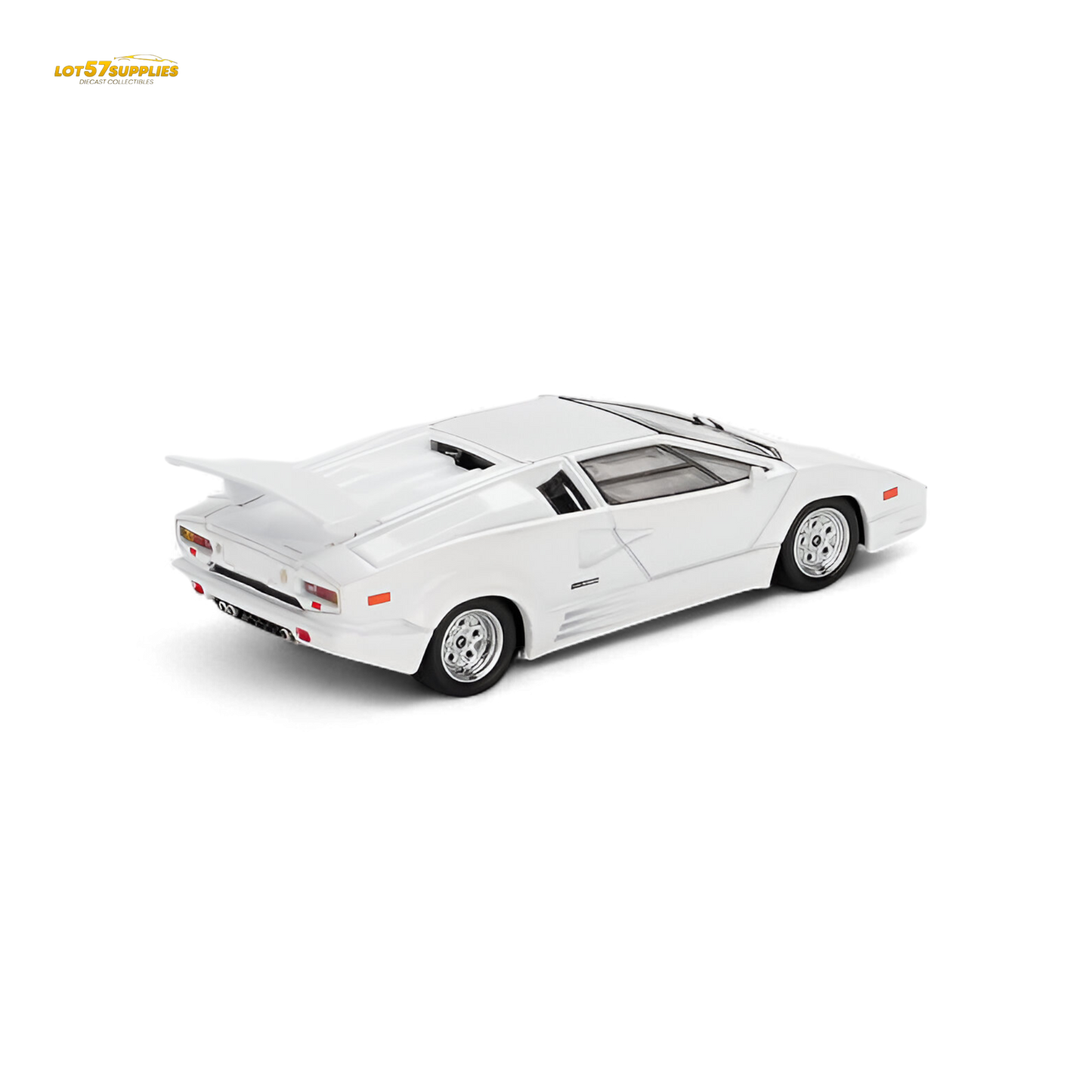 Mini GT Lamborghini Countach 25th Anniversary White 1:64