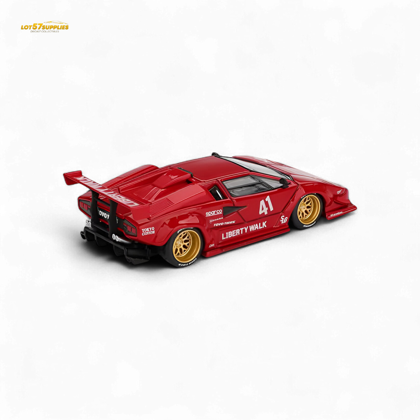 Mini GT Lamborghini Countach LB-WORKS Red 1:64