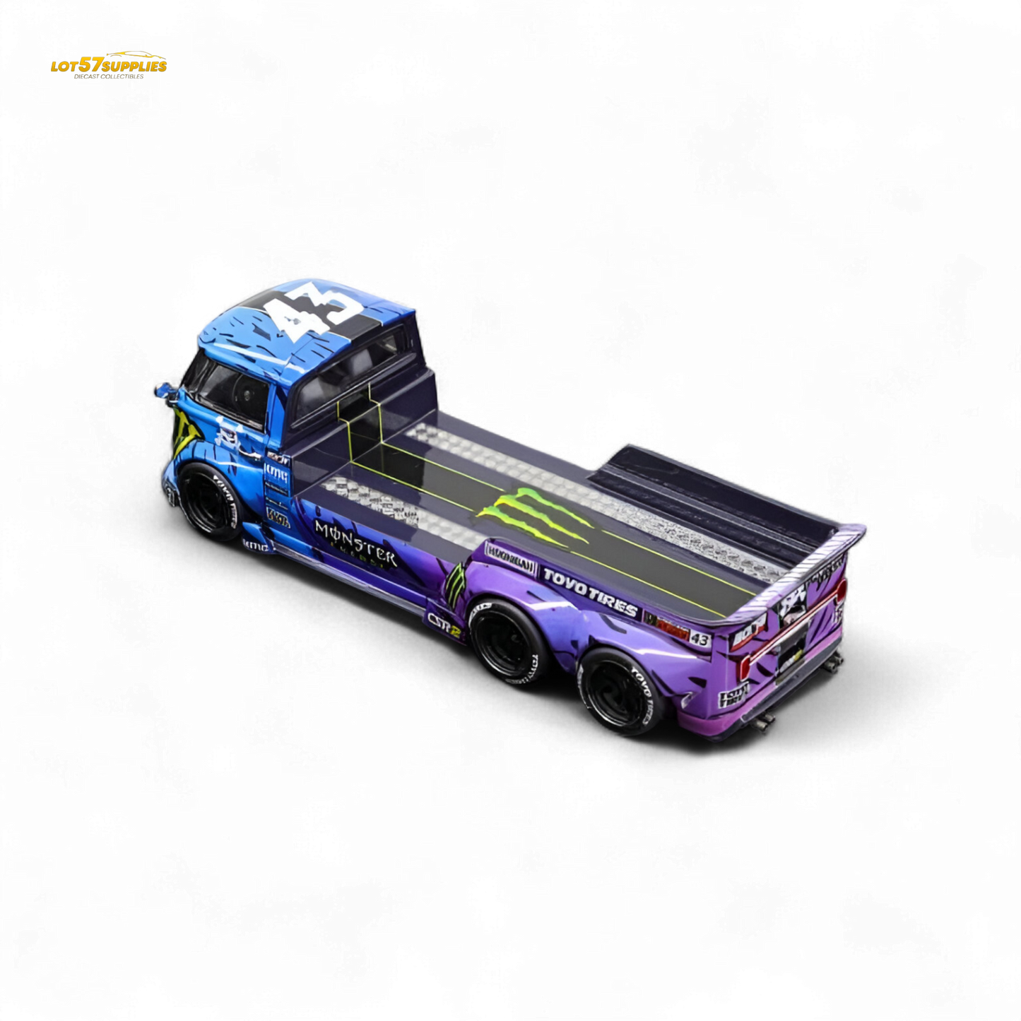 (Pre-Order) liberty 64 VW Trailer - Monster Livery 1:64