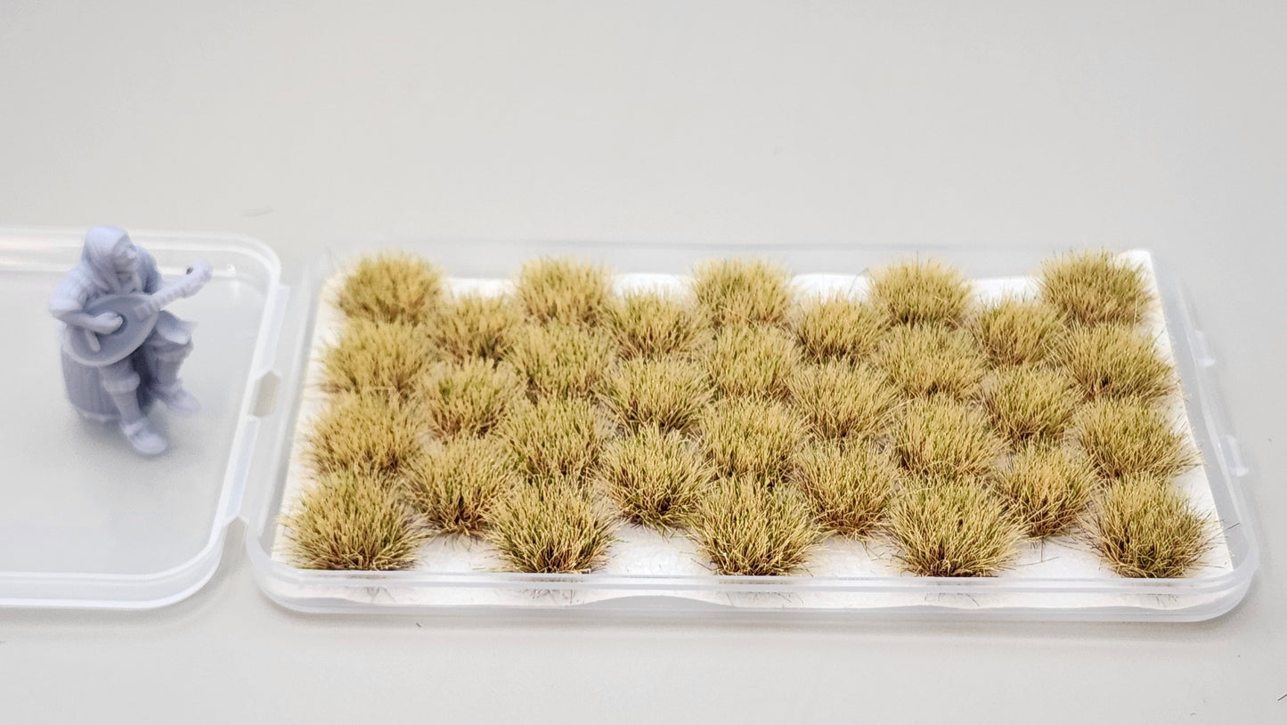 JHT - Autumn Yellow Model Grass Clusters - Self Adhesive Grass Tufts - 8mm height x 10/14mm base