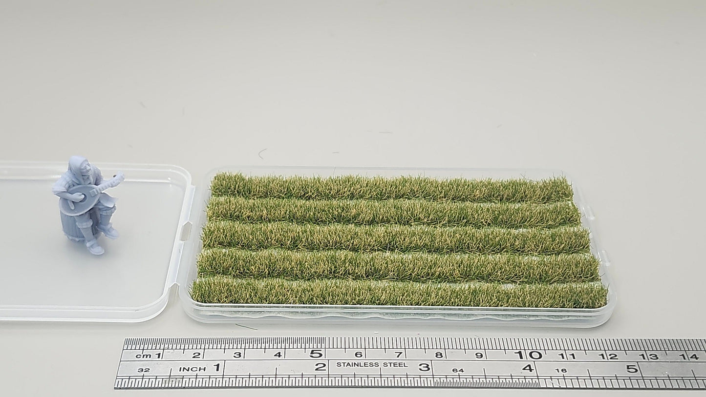 JHT - Autumn Green Strip Grass Tufts - Self Adhesive Grass Tufts - 5mm height x 108mm long 5per pack