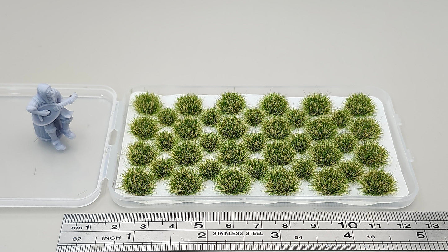 JHT - Autumn Green Model Grass Clusters - Self Adhesive Grass Tufts - 5mm height x 3/9mm base
