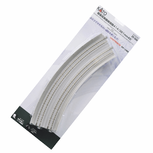 Kato 20-544 N Scale 381mm/414mm Radius 45º CS Double Track Superelevated Curve