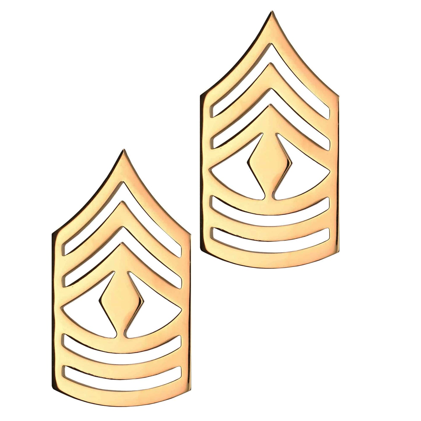 U.S. Army E8 (2) First Sergeant STA-BRITE® Pin-on Rank (pair)
