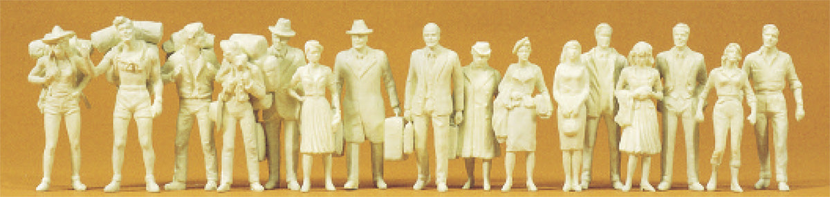 Preiser 65600 O Scale Unpainted Passengers Figure Set