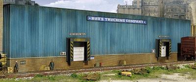 Walthers Cornerstone 933-3192 HO Scale Bud's Trucking Company Background -- Kit