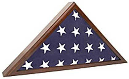 Flag Case for Veteran Funeral handsomely constructed Cherry Flag Case