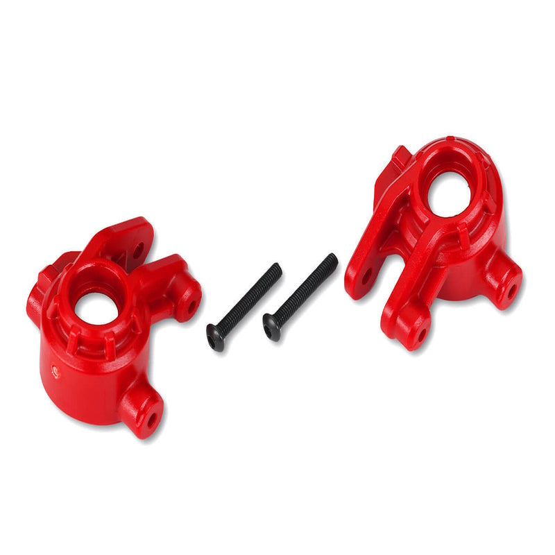Traxxas 9037R Steering Blocks Extreme Heavy Duty Red 4x4 Hoss/Rustler/Slash