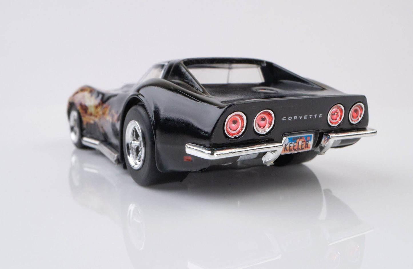 AFX 22051 1968 Chevy Corvette L88 427 Black Flame Mega G+ HO Slot Car AFX22051