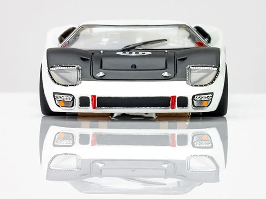 AFX 22057 Mega G+ Ford GT40 Mk II White & Black #96 Daytona Clear HO Slot Car