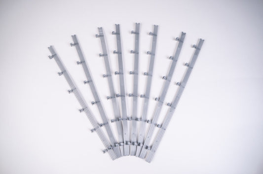 AFX 22072 Armco Barriers 14" Sections 8pcs HO Slot Car Track Accessories