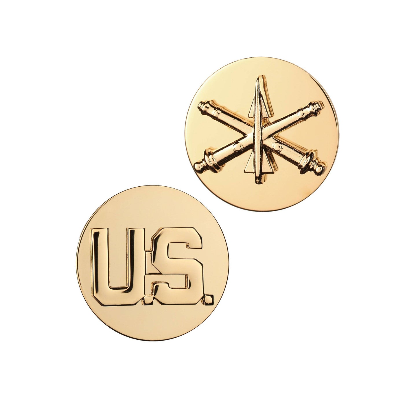 U.S. Army Enlisted Air Defense Artillery & U.S. STA-BRITE® Pin-on (pair)