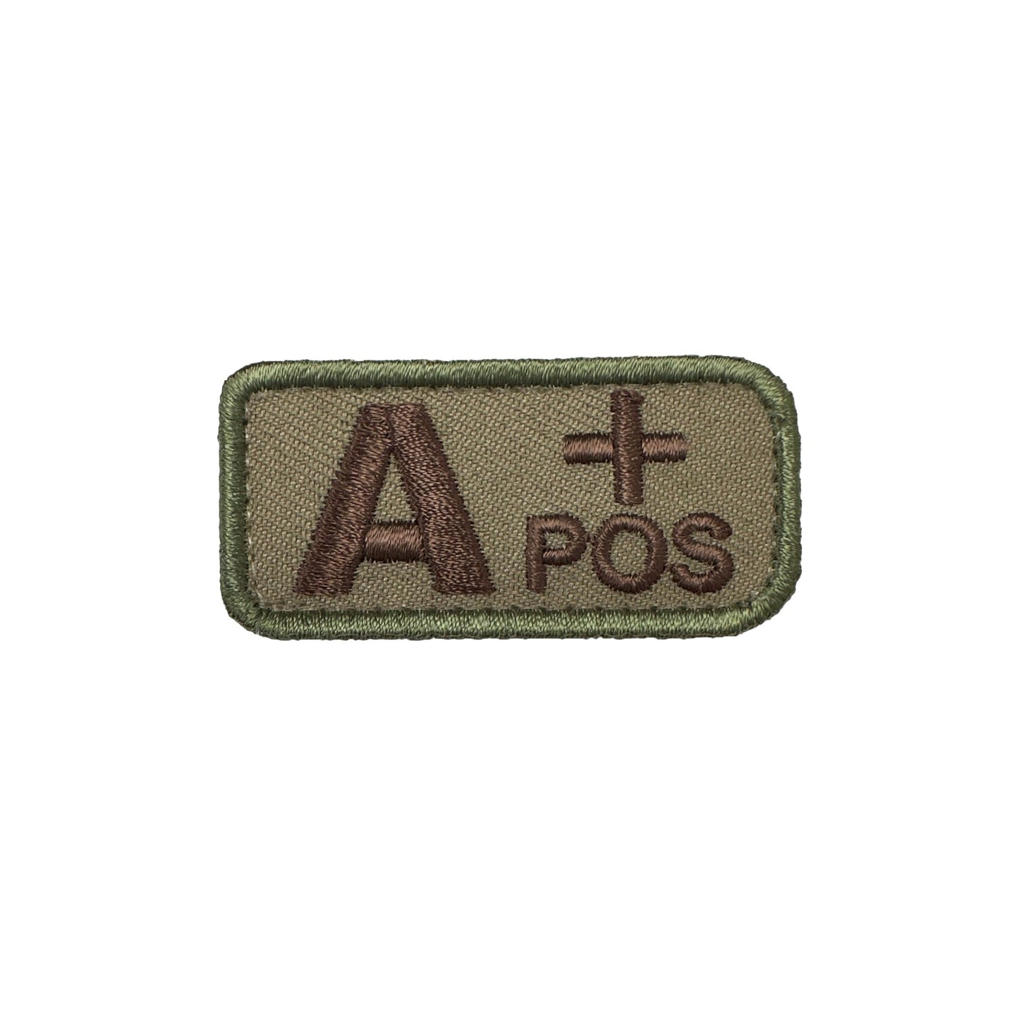 A+ Blood Type Desert Patch with Hook Fastener (each)